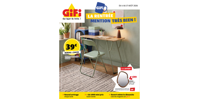 Première page du catalogue Gifi