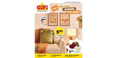 Première page du catalogue Gifi
