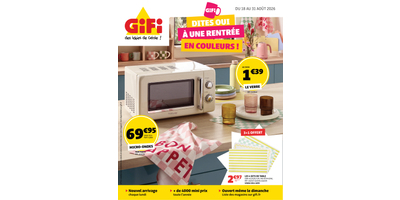 Première page du catalogue Gifi